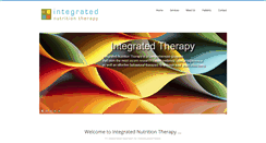 Desktop Screenshot of integratednutritiontherapy.com